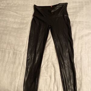 Spanx leather leggings 